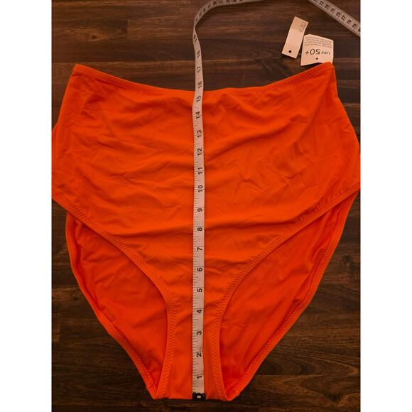 Amazon Essentials Bikini Bottom Orange Size 1X Plus Size High Waist NWT - Picture 3 of 7